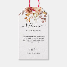 Herfst herfst leest roestrijk land boho Wedding Cadeaulabel