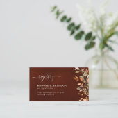 Herfst herfst leest roestrijk land Boho Wedding En Informatiekaartje (Staand voorkant)