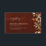 Herfst herfst leest roestrijk land Boho Wedding En Informatiekaartje<br><div class="desc">De Finse bruinkse,  rode,  oranje,  groene eucalyptusbladeren zijn een valtrouwregistratiekaart voor het elastisch land. Neem contact met mij op voor hulp bij aanpassingen of als u een ander product nodig hebt met dit ontwerp.</div>