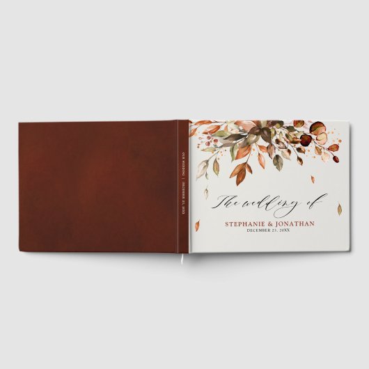 Herfst herfst leest roestrijk land boho Wedding Gastenboek (Volledig)