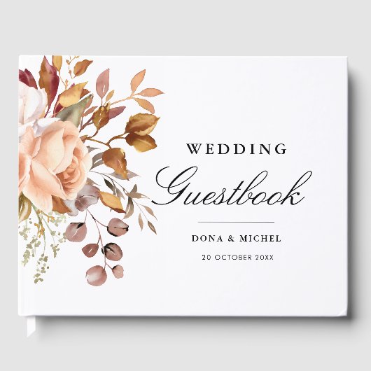 Herfst herfst leest roestrijk land boho Wedding Gastenboek (Voorkant)