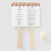 Herfst herfst leest roestrijk land boho Wedding Handwaaier (Voorkant en achterkant)