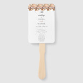 Herfst herfst leest roestrijk land boho Wedding Handwaaier (Voorkant)