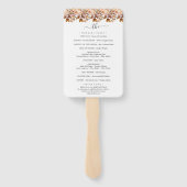 Herfst herfst leest roestrijk land boho Wedding Handwaaier (Achterkant)