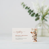 Herfst herfst leest roestrijk land boho Wedding Informatiekaartje (Staand voorkant)