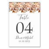 Herfst herfst leest roestrijk land boho Wedding Kaart (Achterkant)