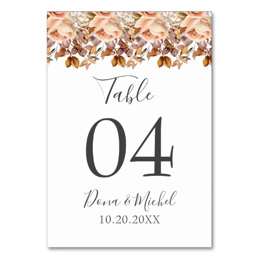Herfst herfst leest roestrijk land boho Wedding Kaart (Voorkant)