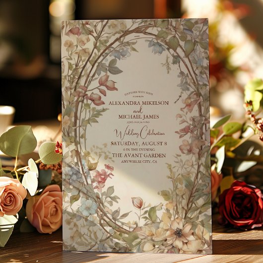 Herfst herfst leest roestrijk land boho Wedding Kaart