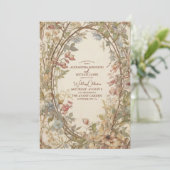 Herfst herfst leest roestrijk land boho Wedding Kaart (Staand voorkant)