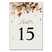 Herfst herfst leest roestrijk land boho Wedding Kaart (Achterkant)