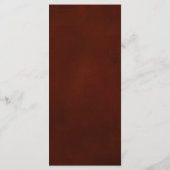 Herfst herfst leest roestrijk land boho Wedding Menu (Achterkant)