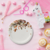 Herfst herfst leest roestrijk land boho Wedding Papieren Bordje (Feest)