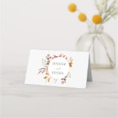 Herfst herfst leest roestrijk land boho Wedding Plaatskaartje (Achterkant)