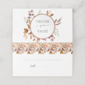Herfst herfst leest roestrijk land boho Wedding Plaatskaartje (Buitenkant ongevouwen)