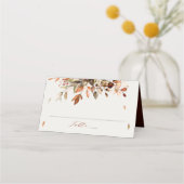 Herfst herfst leest roestrijk land boho Wedding Plaatskaartje (Voorkant)