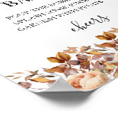 Herfst herfst leest roestrijk land boho Wedding Poster (Hoek)