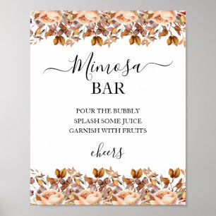 Herfst herfst leest roestrijk land boho Wedding Poster