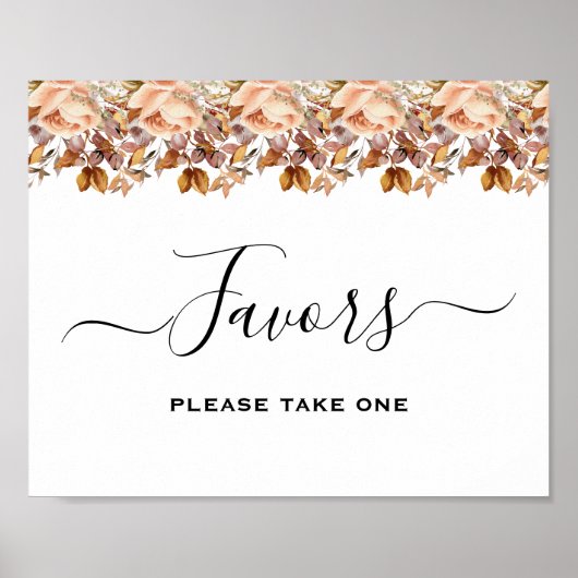 Herfst herfst leest roestrijk land boho Wedding Poster (Voorkant)