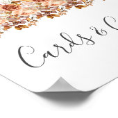 Herfst herfst leest roestrijk land boho Wedding Poster (Hoek)