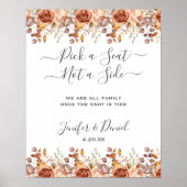 Herfst herfst leest roestrijk land boho Wedding Poster (Voorkant)