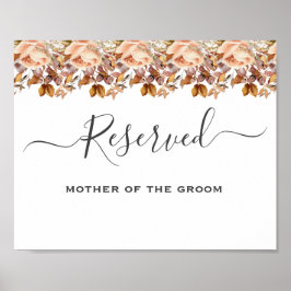 Herfst herfst leest roestrijk land boho Wedding Poster