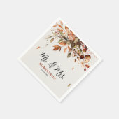 Herfst herfst leest roestrijk land boho Wedding Servet (Hoek)