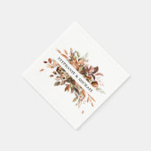 Herfst herfst leest roestrijk land boho Wedding Servet (Hoek)