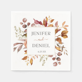 Herfst herfst leest roestrijk land boho Wedding Servet