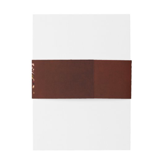 Herfst herfst leest roestrijk land boho Wedding Uitnodigingen Wikkel (Achterkant Voorbeeld)