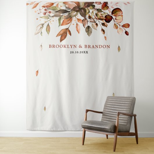 Herfst herfst leest roestrijk land boho Wedding Wandkleed (In situ)