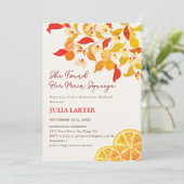 Herfst Herfst Lemon Tea Party vrijgezellenfeest Kaart (Staand voorkant)