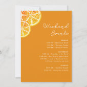 Herfst Herfst Lemon Tea Party vrijgezellenfeest Kaart (Achterkant)