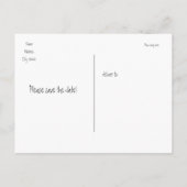 Herfst Herfst Lights Rustiek Briefkaart Save Date (Achterkant)