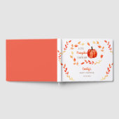 Herfst herfst Little Pumpkin Baby shower Leaves Gastenboek (Volledig)