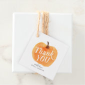 Herfst herfst Little Pumpkin Double Sided Bedankt Bedankjes Labels (In situ)