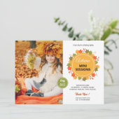 Herfst / Herfst Mini Sessie Sjabloon (Staand voorkant)