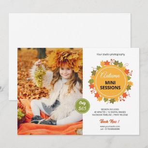Herfst / Herfst Mini Sessie Sjabloon