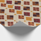 Herfst Herfst Modern Argyle Patroon No14 Cadeaupapier (Hoek)