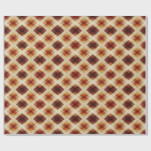 Herfst Herfst Modern Argyle Patroon No15 Cadeaupapier (Vlak)