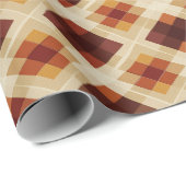 Herfst Herfst Modern Argyle Patroon No15 Cadeaupapier (Rol Hoek)