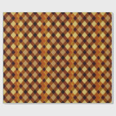 Herfst Herfst Modern Argyle Patroon No18 Cadeaupapier (Vlak)