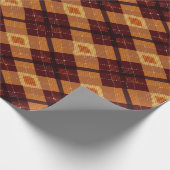 Herfst Herfst Modern Argyle Patroon No20 Cadeaupapier (Hoek)