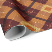 Herfst Herfst Modern Argyle Patroon No20 Cadeaupapier (Rol Hoek)