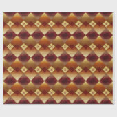 Herfst Herfst Modern Argyle Patroon No2 Cadeaupapier (Vlak)