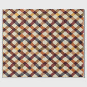 Herfst Herfst Modern Argyle Patroon No3 Cadeaupapier (Vlak)