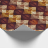 Herfst Herfst Modern Argyle Patroon No4 Cadeaupapier (Hoek)