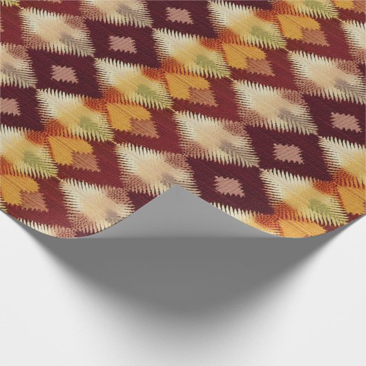 Herfst Herfst Modern Argyle Pattern No6 Cadeaupapier (Hoek)