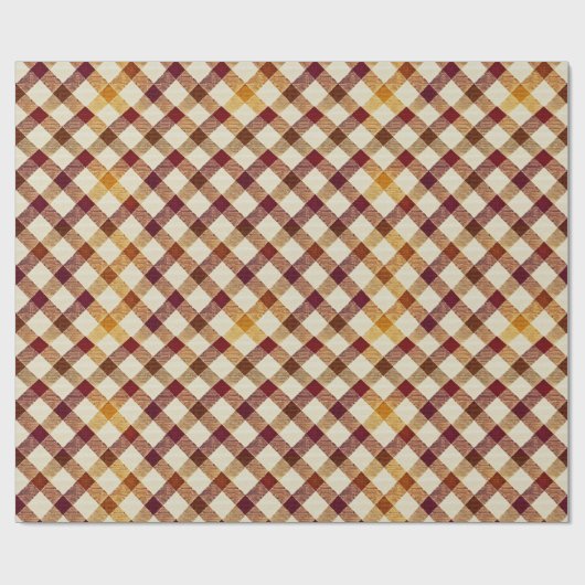 Herfst Herfst Modern Argyle Pattern No7 Cadeaupapier (Vlak)