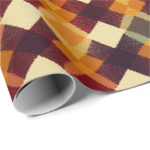 Herfst Herfst Modern Argyle Pattern No8 Cadeaupapier (Rol Hoek)