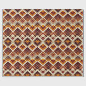 Herfst Herfst Modern Argyle Pattern No9 Cadeaupapier (Vlak)